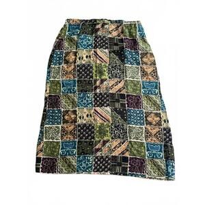 Patchwork Patterned Women's Skirt